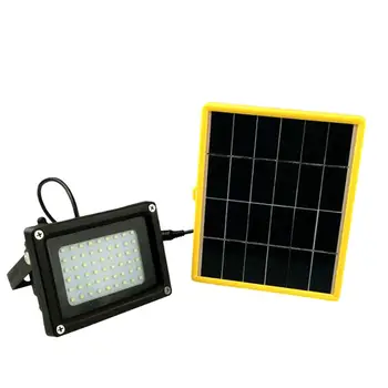 5W הלוחות הסולריים הביתה מקורה חיצוני נייד מופעל סולארית מערכת תאורה עמיד למים SMD 54 LED מבול אור גן אור