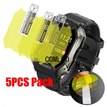 5PCS Pack רך סרט KOSPET טנק M1 PRO שעון חכם מגן מסך סרטים אולטרה דק כיסוי HD TPU עמיד בפני השריטות