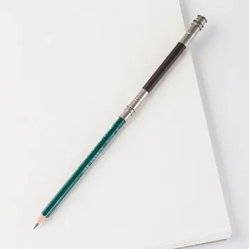 2PCS חדש מתכוונן כפול הראש עיפרון Extender בעל סקיצה אומנות לכתוב כלי בית ספר, ציוד משרדי