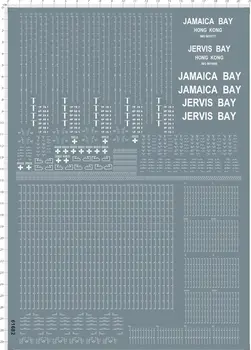 1/200 ג 'רוויס' מייקה ביי מד עומק הספינה טיוטה הסימנים מים קו מודל רישוי.